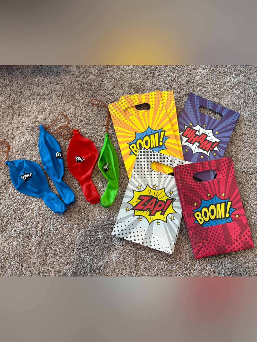 Superhero party supplies